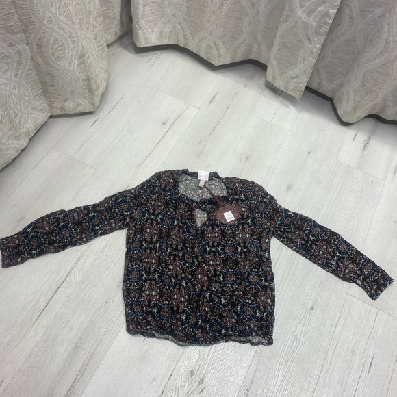 Knox Rose Black Multicolored Blouse - Picture 7 of 9